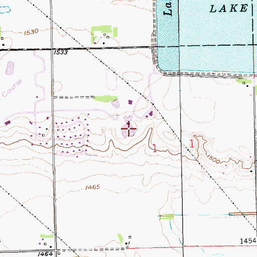 Topographic Map of East Education Center, NE