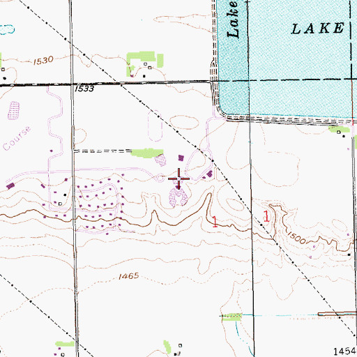 Topographic Map of Fine Arts Center, NE