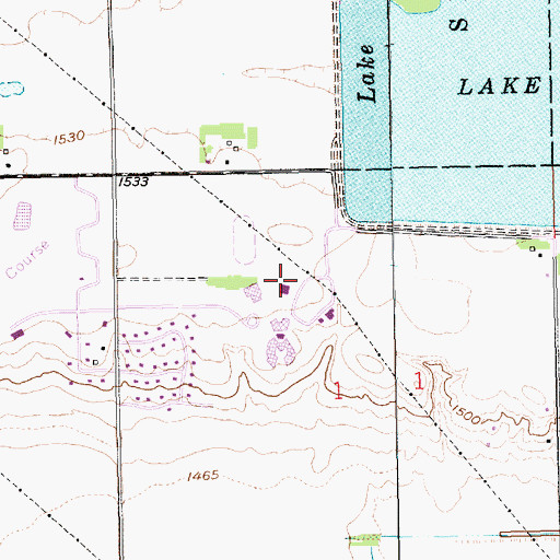 Topographic Map of North Education Center, NE