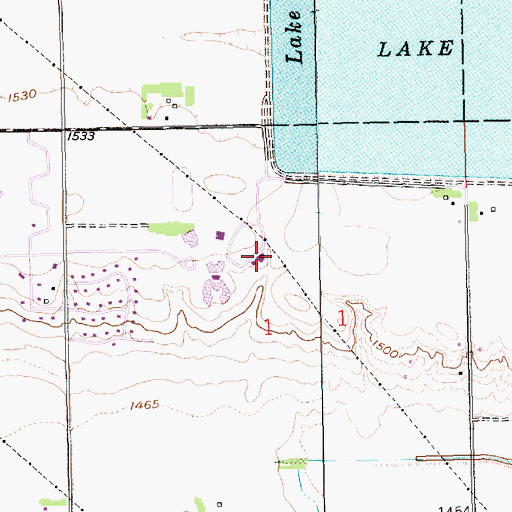 Topographic Map of Maintenance Warehouse, NE