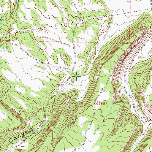 Topographic Map of Linscott Canyon, CO