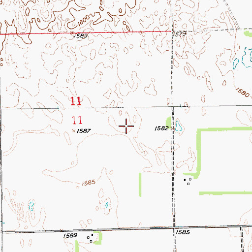 Topographic Map of Sunny Hollow State Wildlife Management Area, NE