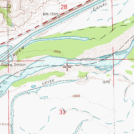 Topographic Map of Loup Lands State Wildlife Management Area, NE