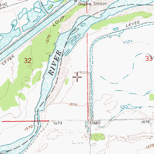 Topographic Map of Headworks Park, NE