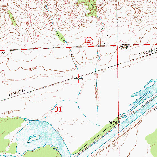 Topographic Map of Kent (historical), NE