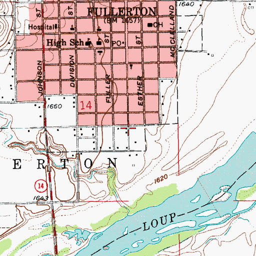 Topographic Map of Lone Tree Medical Associates, NE