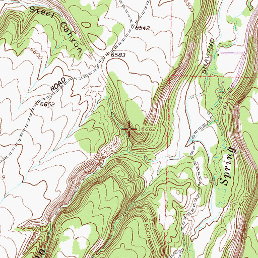Topographic Map of Beaver Hill, CO