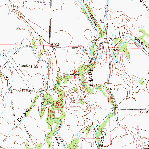 Topographic Map of Allerton Draw, CO