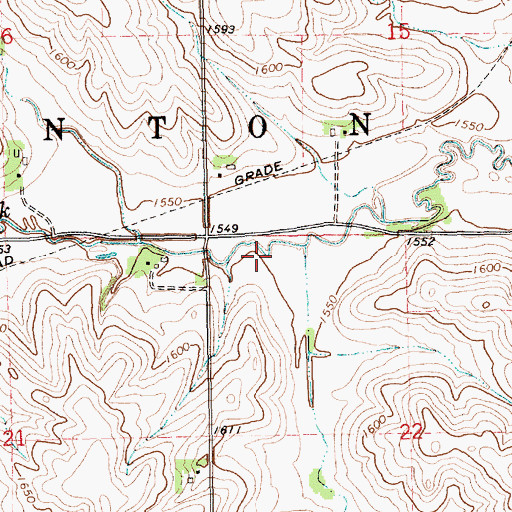Topographic Map of Township of Stanton, NE