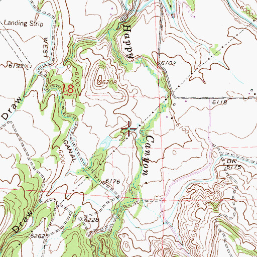 Topographic Map of Freshet Draw, CO
