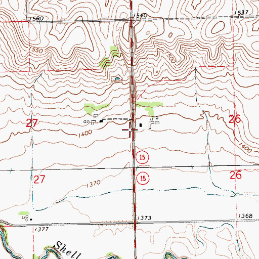 Topographic Map of Saint Benedict Center, NE