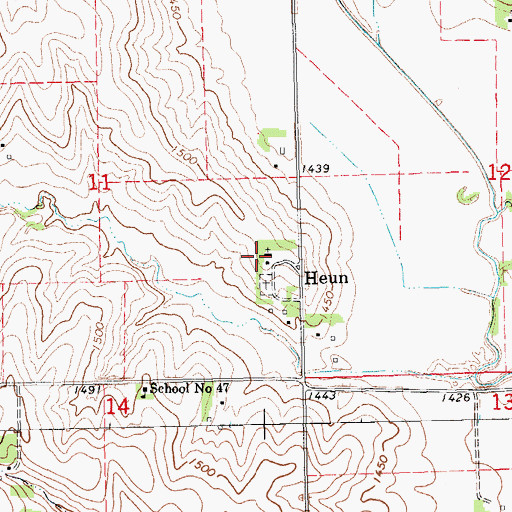 Topographic Map of Holy Trinity Catholic Church, NE