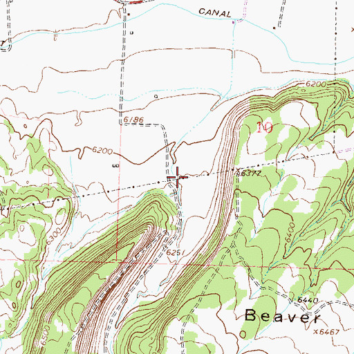 Topographic Map of Lindsay Canyon, CO