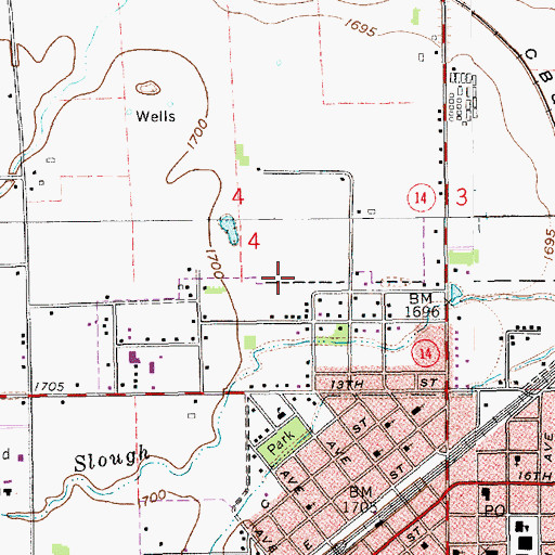 Topographic Map of Kernel Field, NE