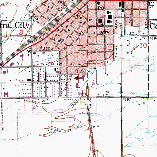 Topographic Map of Lone Tree Medical Association, NE