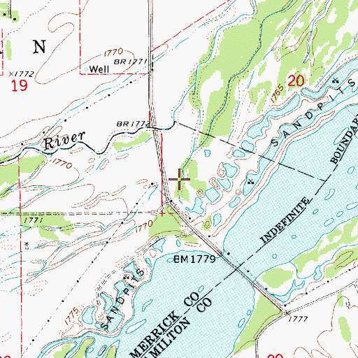 Topographic Map of Bader Memorial Park, NE
