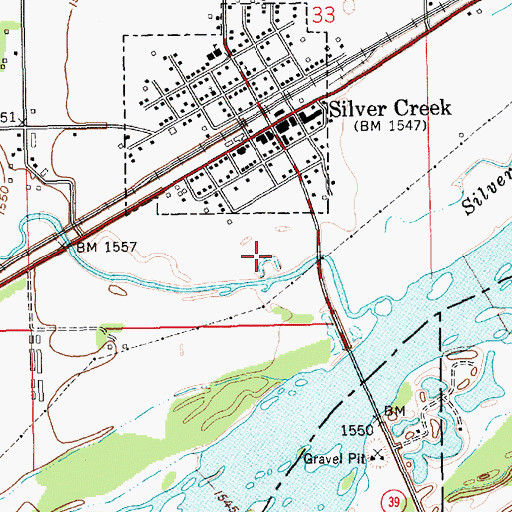 Topographic Map of Fishers Cove Campground, NE