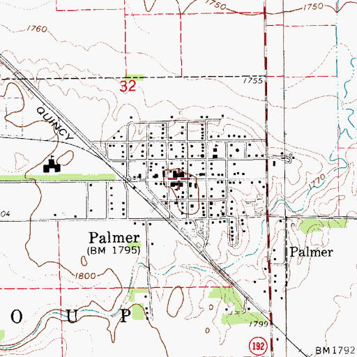 Topographic Map of Wesleyan Church, NE