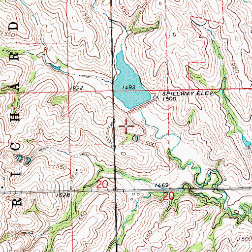 Topographic Map of Redtail Lake State Wildlife Management Area, NE