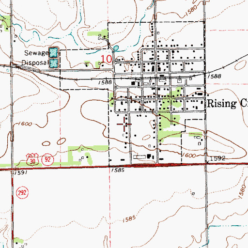 Topographic Map of Faith Evangelical Church, NE
