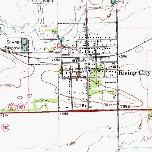 Topographic Map of United Methodist Church, NE