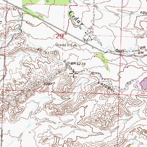 Topographic Map of A C Lateral, CO