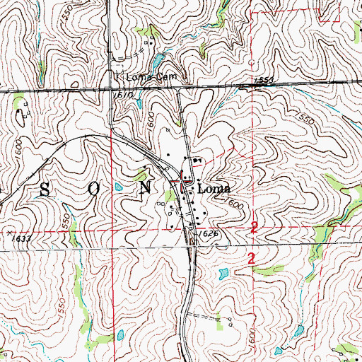 Topographic Map of Saint Lukes Catholic Church, NE