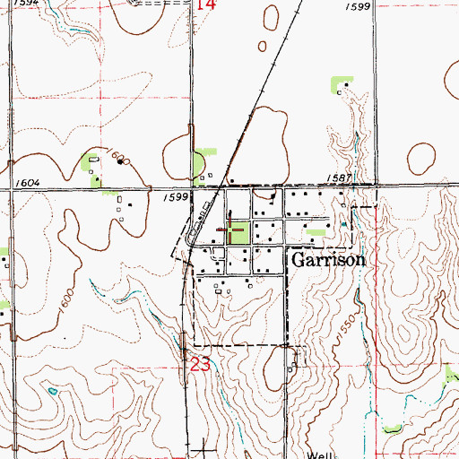 Topographic Map of Lincoln Park, NE