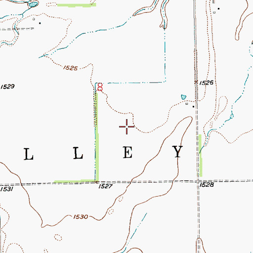 Topographic Map of Township of Valley, NE