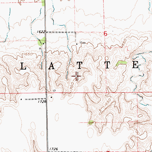 Topographic Map of Township of Platte, NE
