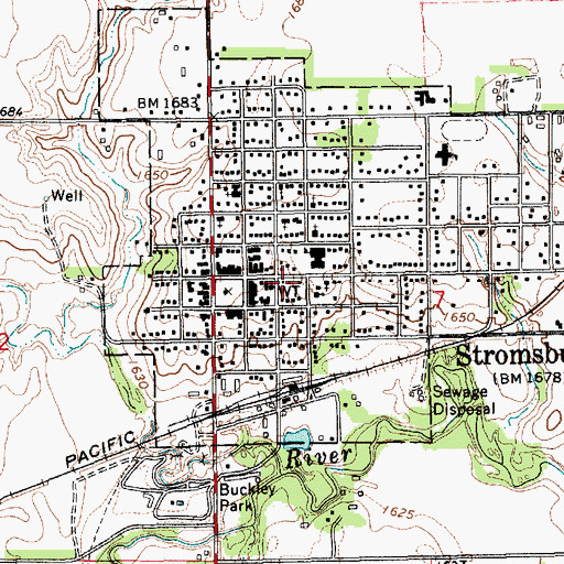 Topographic Map of Prairie Creek Family Medicine, NE