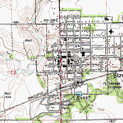 Topographic Map of Living Word Church, NE