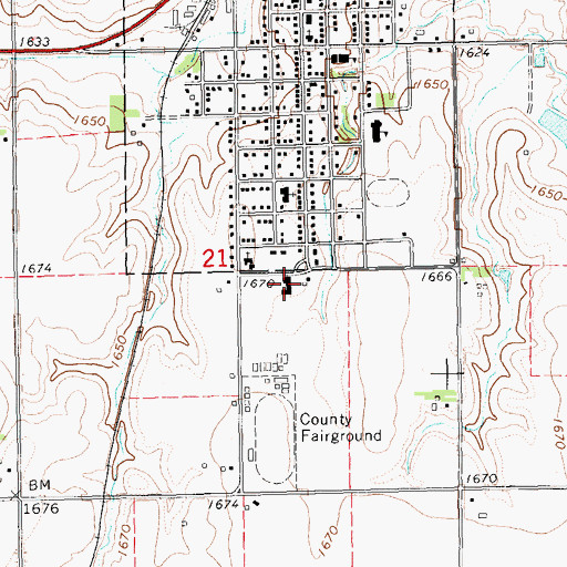 Topographic Map of Pioneer Mental Health Center, NE