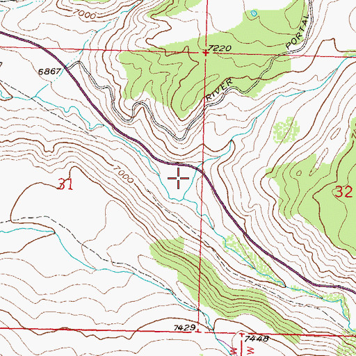Topographic Map of Rawhide Gulch, CO