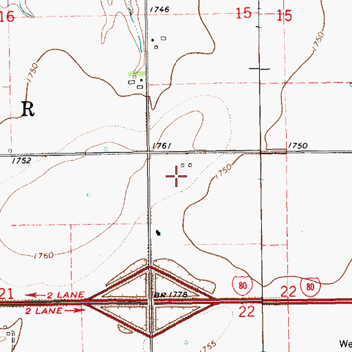 Topographic Map of Township of Beaver, NE