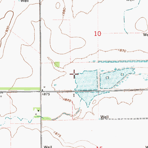 Topographic Map of Deep Well State Wildlife Management Area, NE