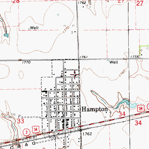 Topographic Map of United Lutheran Church, NE
