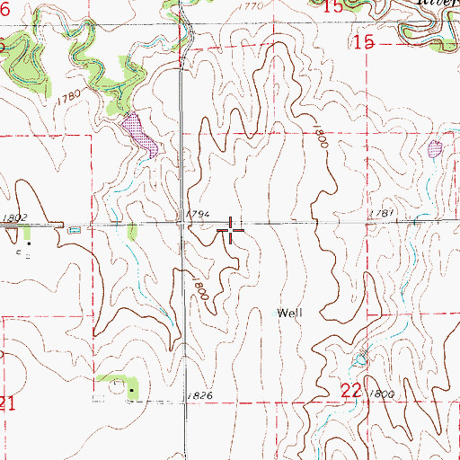 Topographic Map of Township of Union, NE