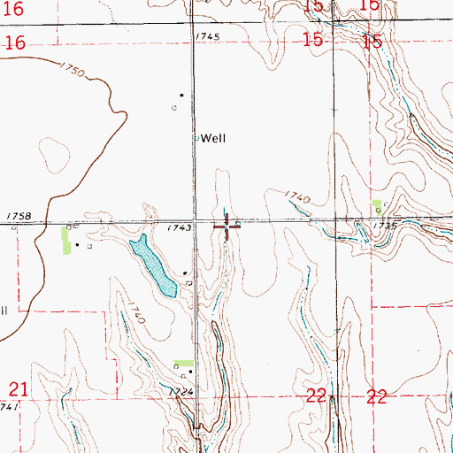 Topographic Map of Township of Farmers Valley, NE