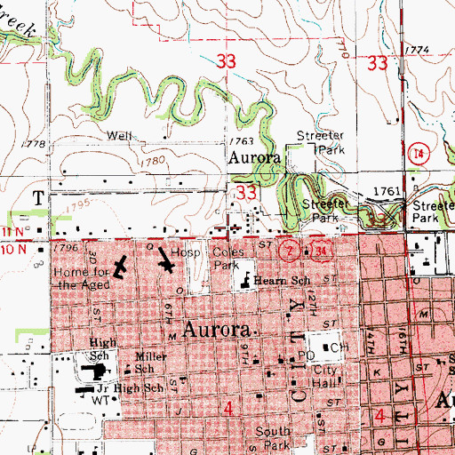 Topographic Map of Modern Motel and Trailer Park, NE