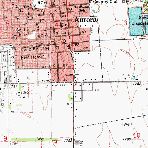 Topographic Map of Plainsman Museum, NE