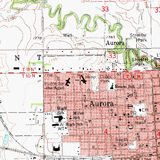 Topographic Map of Hospice of Tabitha, NE