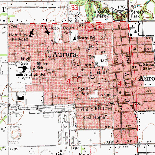 Topographic Map of United Church of Christ, NE