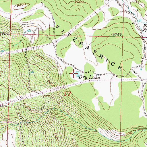 Topographic Map of Dry Lake, CO