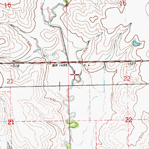 Topographic Map of Township B, NE