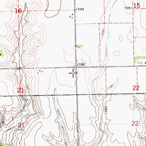 Topographic Map of Township D, NE