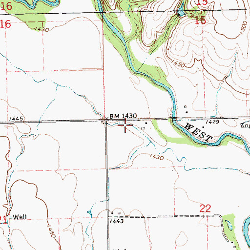 Topographic Map of Township N, NE
