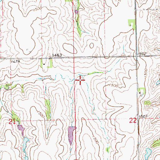 Topographic Map of Township P, NE