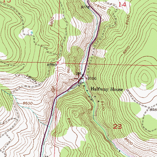 Topographic Map of Little Blue Creek, CO