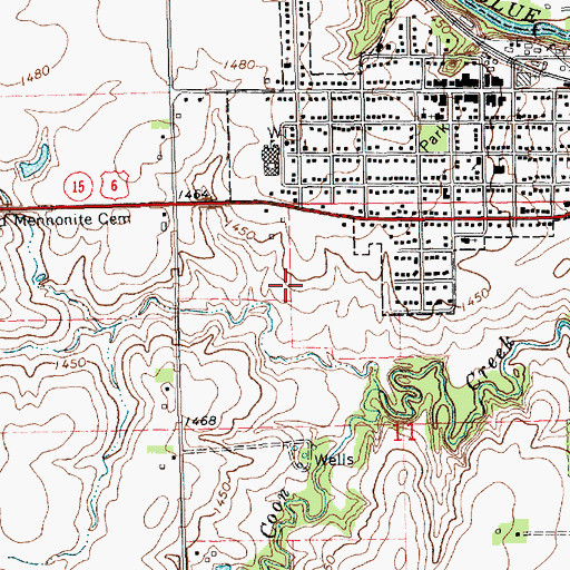 Topographic Map of Thornridge Golf Course, NE